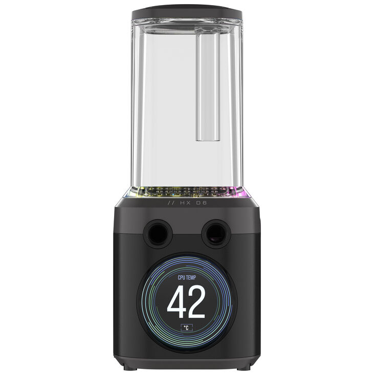 Corsair iCUE Link XD6 RGB Elite LCD Pump Reservoir Combo - black image number 2
