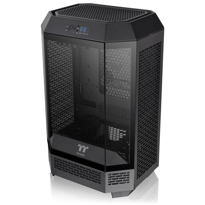 Thermaltake The Tower 300 PC-Geh&auml;use, Mini-Geh&auml;use, mATX, Tempered Glass - inklusive 2x 140-mm-L&uuml;fter, schwarz image number 10