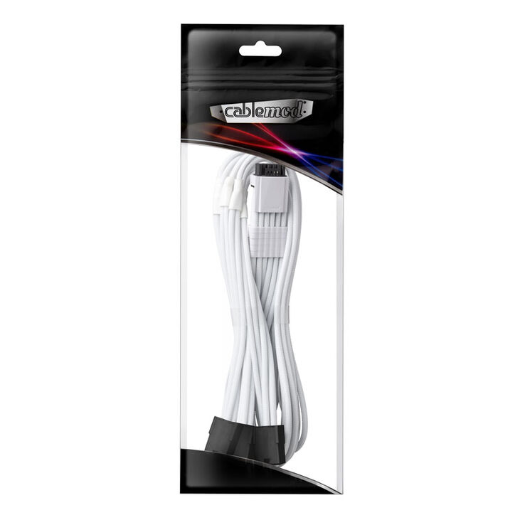 CableMod PRO ModMesh 12VHPWR to 3x PCI-e Cable - 45cm, white image number 2