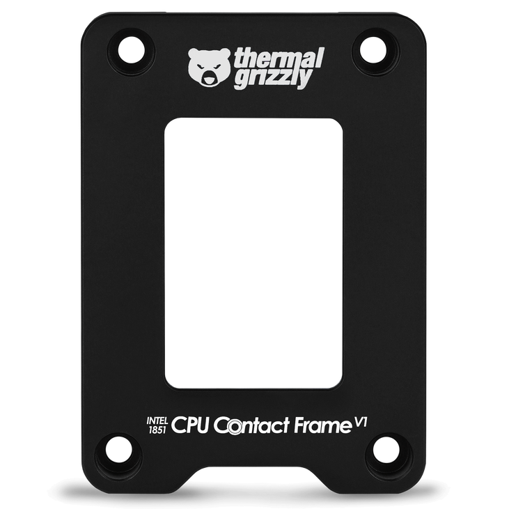 Thermal Grizzly Intel 1851 CPU Contact Frame V1 - schwarz image number 1