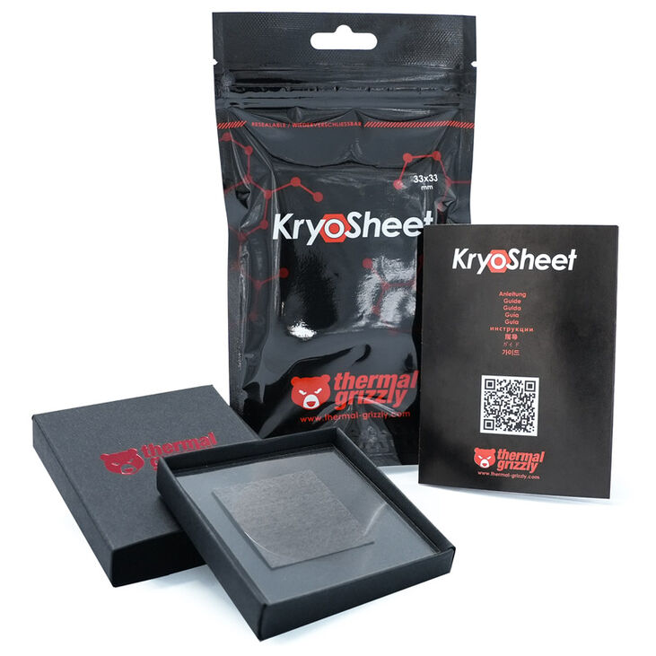 Thermal Grizzly KryoSheet thermal pad - 33 x 33 mm image number 0