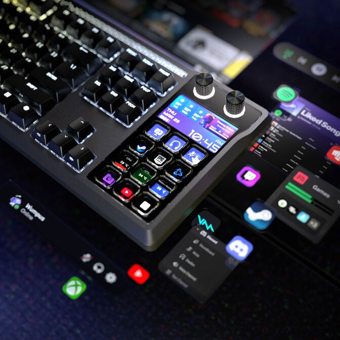 CORSAIR Galleon 100 SD Gaming-Tastatur, Full-Size, integriertes Stream Deck, Hot-Swap, DE - schwarz image number 15