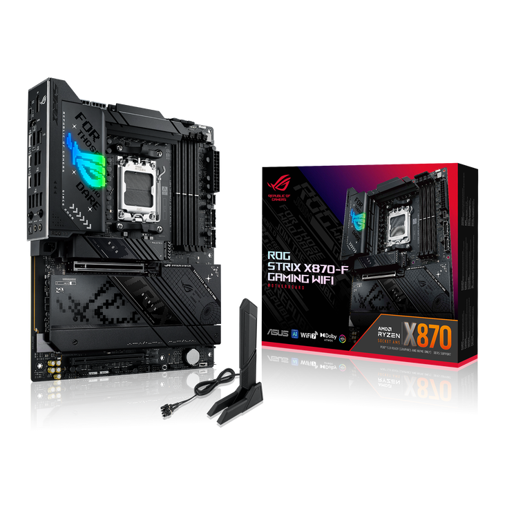 ASUS ROG Strix X870-F Gaming WiFi Mainboard, AMD X870, Sockel AM5, DDR5 image number 0