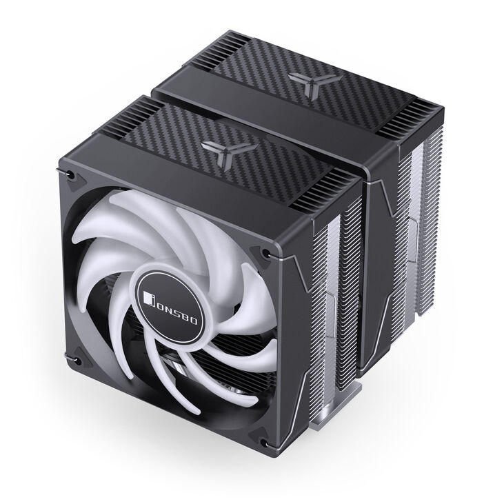 Jonsbo CR-3000E CPU cooler, dual tower, RGB - 120mm, black image number 3