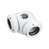 Bitspower Multi-Link Adapter 90 Grad 12mm AD auf 12mm AD Hardtube - wei&szlig;
