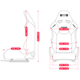 Next Level Racing PRS2 Performance Reclining Sim Racing Sitz image number null