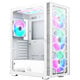 Montech X3 Glass Mid Tower, RGB, Tempered Glass - White