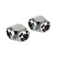 Corsair Hydro X Series XF Hardline Adapter 90 Grad 14mm AD auf 14mm AD Hardtube - 2er Pack, silber image number null