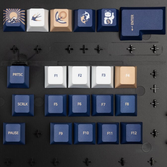 Traitors UKIYO-E Keycap Set, PBT (UK) image number 3