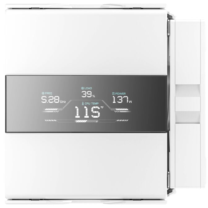 Sudokoo SK620V CPU Cooler, Dual Tower - 2x 120mm, white image number 2
