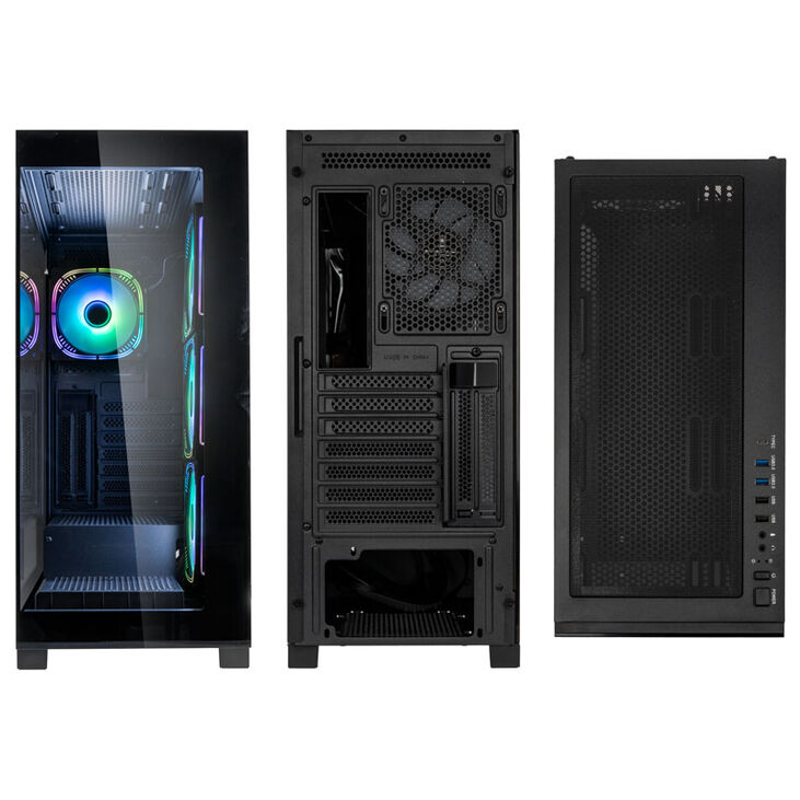Kolink Unity Peak ARGB Midi-Tower Showcase, Tempered Glass - schwarz image number 3