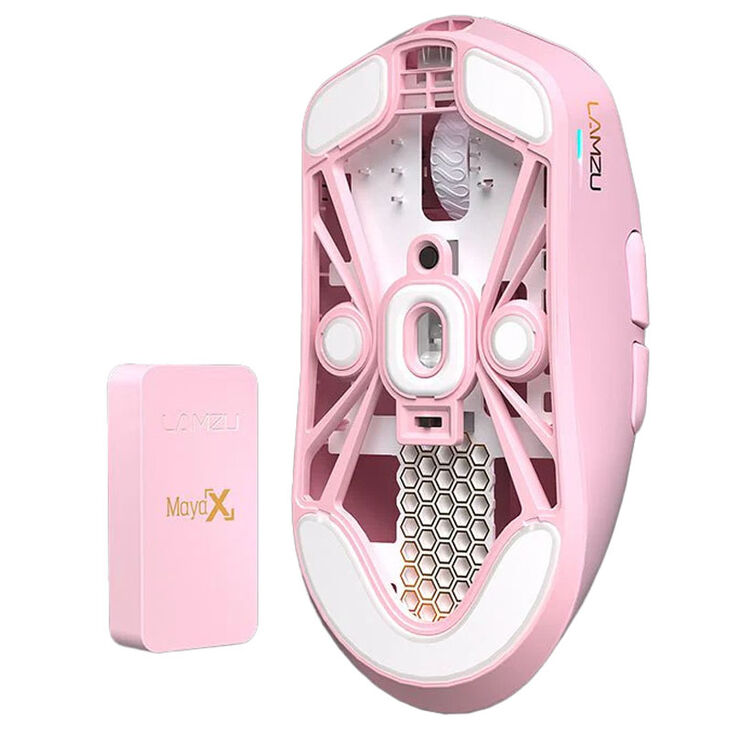 Lamzu Maya X Gaming Maus, 8K, Wireless - Pink image number 3