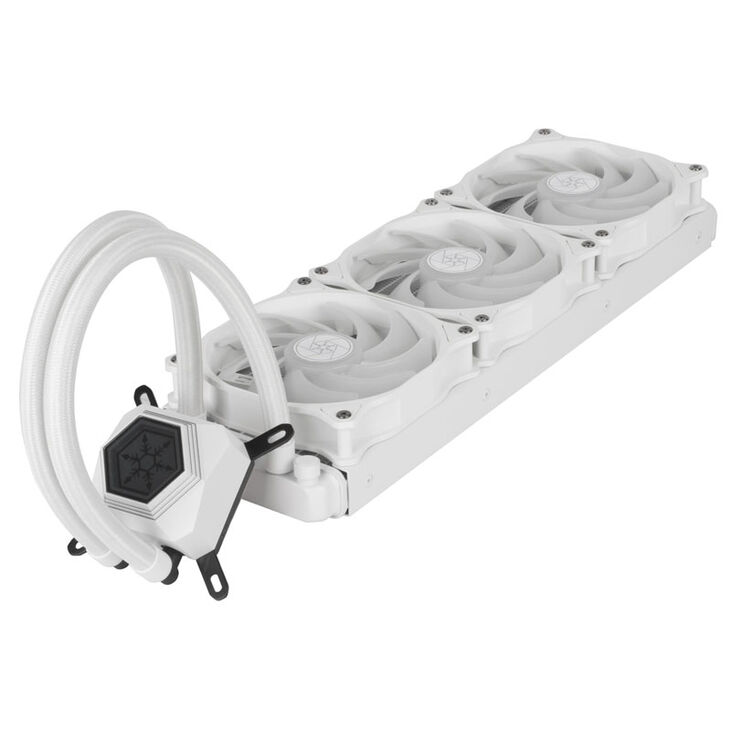SilverStone Permafrost PF360-ARGB, V2 AIO Cooler, White - 360 mm image number 1