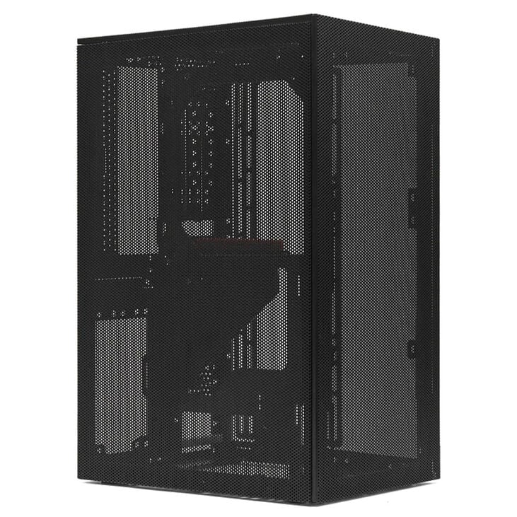 Ssupd Meshrom S V2 PCIe 5.0 PC Gehäuse, Mini-Tower, Mini-ITX Gehäuse - schwarz image number 0
