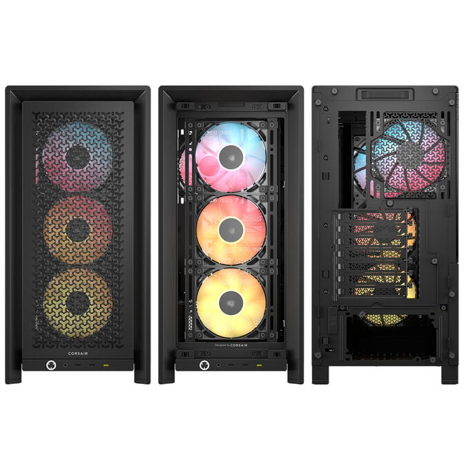 CORSAIR FRAME 4000D LCD RS PC-Geh&auml;use, Midi-Tower, ATX, ARGB, Tempered Glass - schwarz image number 8