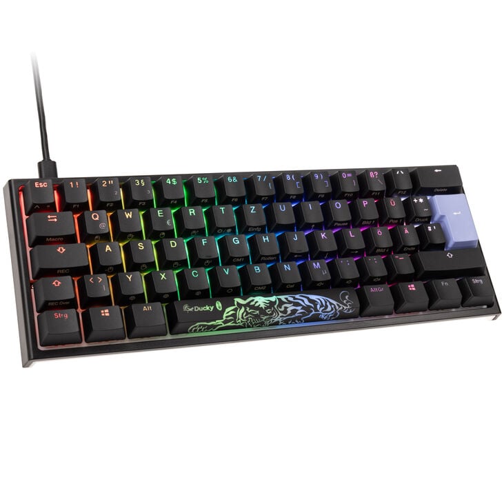 Ducky One 2 Pro Mini Gaming Tastatur, RGB LED - Cherry Silent Red image number 0