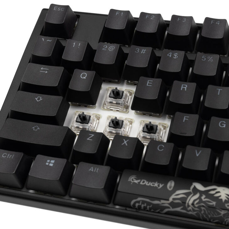 Ducky One 3 Classic Black/White TKL Gaming Keyboard, RGB LED - MX-Black (US) image number 4