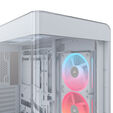 Corsair FRAME 4500X LX-R RGB PC Case, Mid Tower, E-ATX, Tempered Glass - White image number null