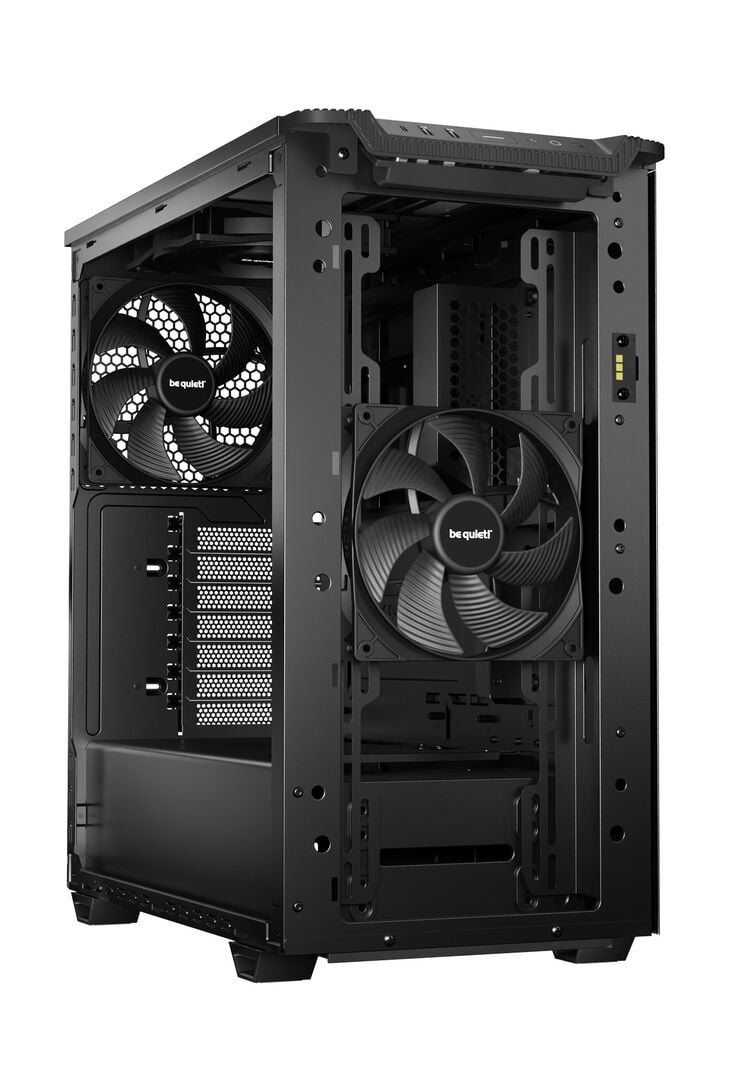 be quiet! Pure Base 501 DX PC-Gehäuse, Midi-Tower, ATX, ARGB, Tempered Glass - schwarz image number 2
