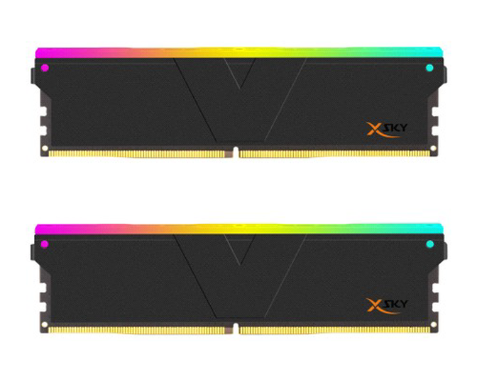 V-Color Manta XSky RGB DDR5-6000 RAM, CL30, EXPO - 16 GB Dual-Kit,2 x 8 GB, schwarz image number 0