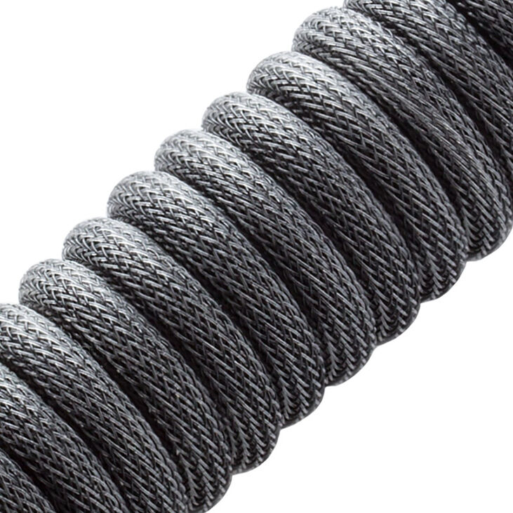 CableMod Classic Coiled Keyboard Cable USB-C zu USB Typ A, Carbon Grey - 150cm image number 1
