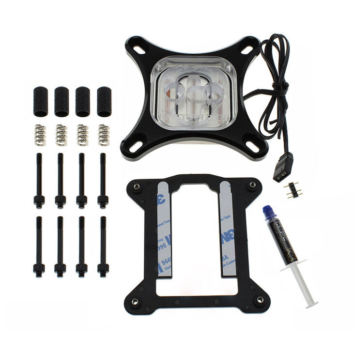 XSPC RayStorm EDGE CPU Waterblock Intel, ARGB - black image number 5