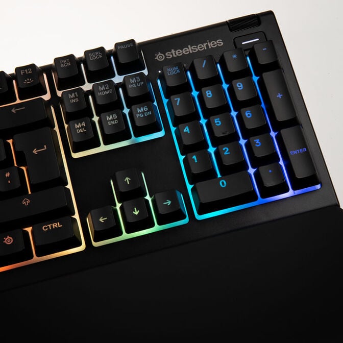 SteelSeries Apex 3 Gaming Keyboard, SteelSeries Whisper-Quiet, RGB - black image number 6