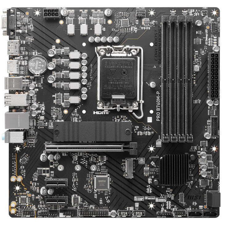 MSI Pro B760M-P, Socket LGA 1700, Intel B760M, Micro-ATX - DDR5 image number 2