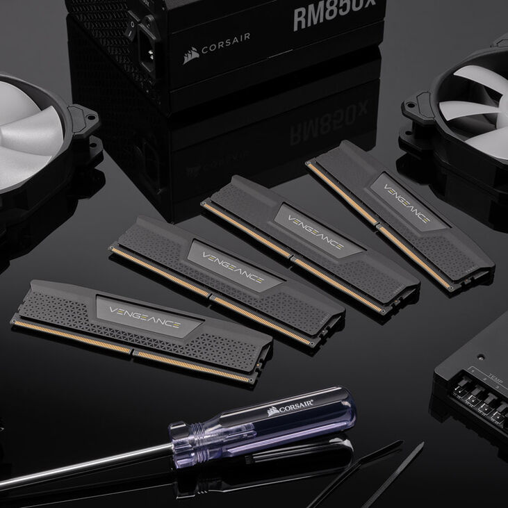 Corsair Vengeance DDR5-5200 RAM, CL40, XMP - 32 GB Dual-Kit, schwarz image number 6