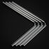 Bitspower Brass Hardtube 14mm OD, 220x300mm, 90 Degree - 4-Pack, silver image number null