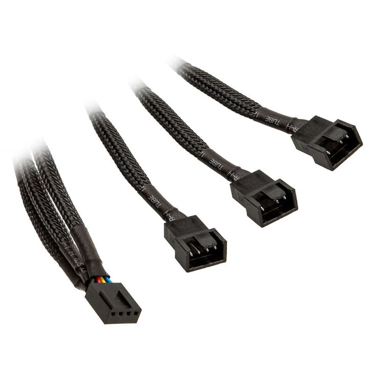 EK Water Blocks EK-Cable Y-Weiche für 3x 4-Pin-PWM-Lüfter - 10 cm image number 0