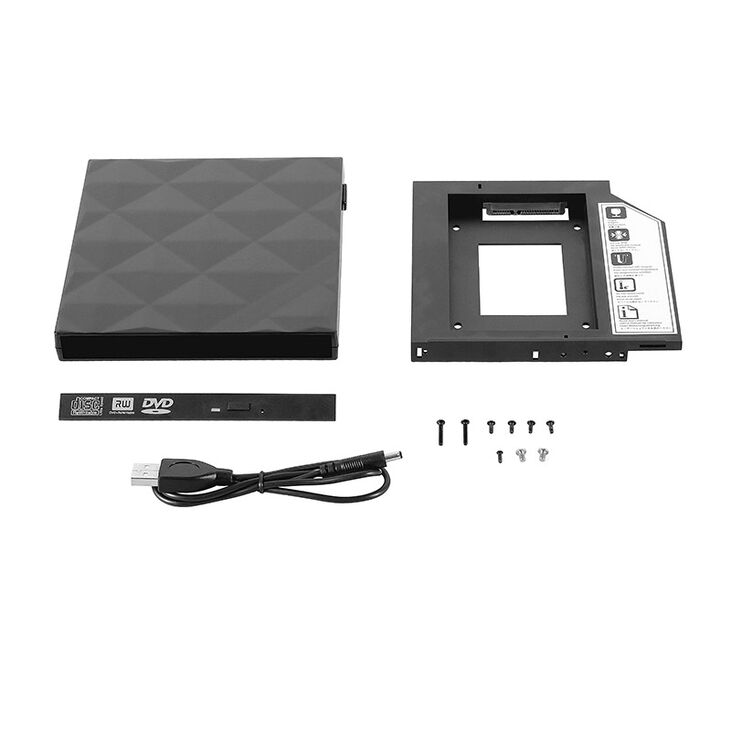 SilverStone TS06, 2,5 Zoll in Slim ODD Slot/External ODD Case - schwarz image number 3