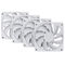 HYTE FA12 L&uuml;fter, 4er Pack - 120mm, Snow White