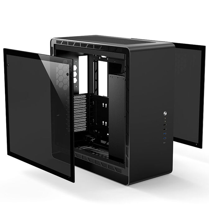 Jonsbo UMX6S E-ATX Midi-Tower, Tempered Glass - schwarz image number 7
