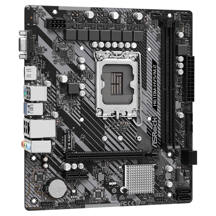 ASRock H610M-HVS/M.2 R2.0, Intel H610 motherboard - Socket 1700, DDR4 image number 1