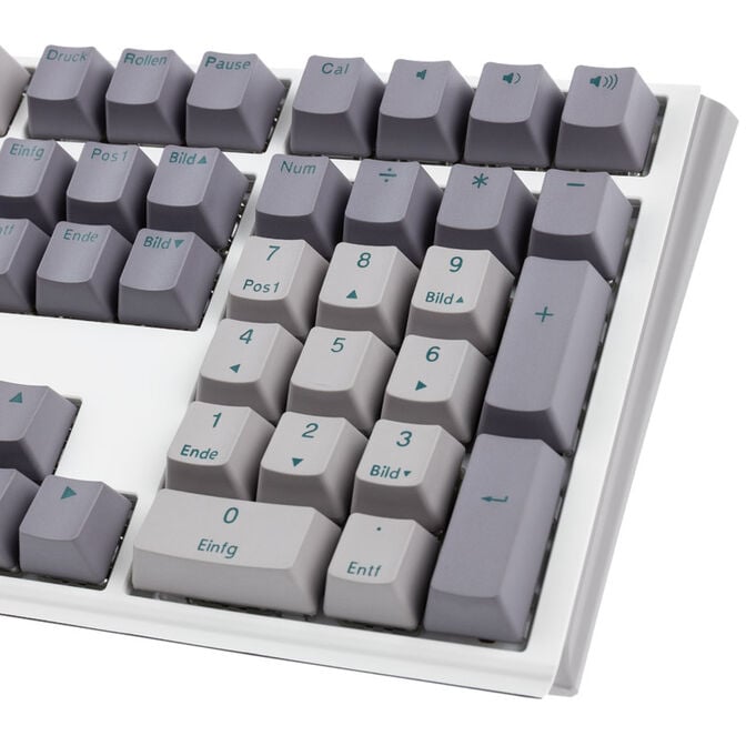 Ducky One 3 Mist Grey Gaming Keyboard, RGB LED - MX-Ergo-Clear image number 7