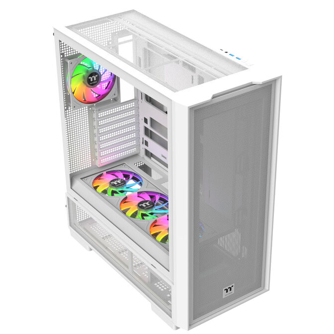 Thermaltake S380 TG ARGB PC-Geh&auml;use, Midi-Tower, ATX, Tempered Glass - inklusive 4x 120-mm-L&uuml;fter, wei&szlig; image number 3