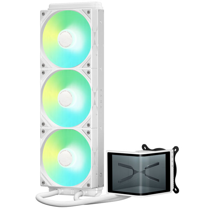 TRYX PANORAMA SE ARGB 360 All-in-One Liquid Cooler, 3D-AMOLED Display &ndash; 360mm, White image number 0