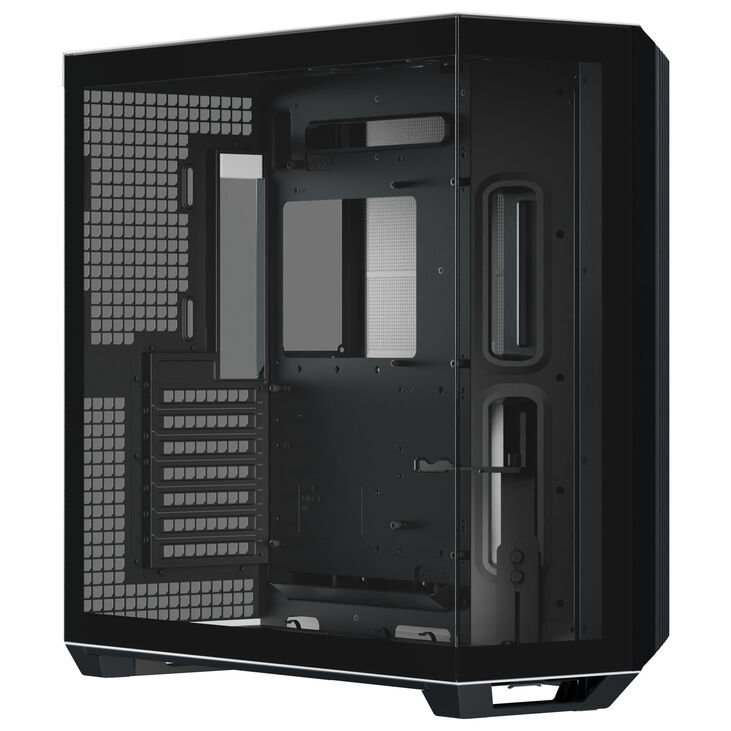 APNX V1 PC-Gehäuse, Midi-Tower, ATX, Tempered Glass - schwarz / weiß image number 1