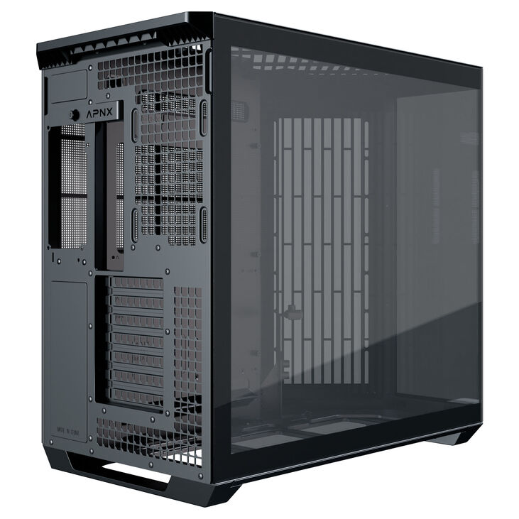 APNX V1 PC-Gehäuse, Midi-Tower, ATX, Tempered Glass - schwarz image number 6