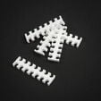 King Mod Service 14-Slot Cable Comb 4mm large - white - set of 5 image number null