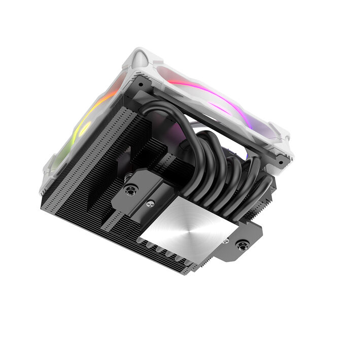 Akasa SOHO H6L M2 Low-Profile CPU-K&uuml;hler, ARGB - 120mm, wei&szlig; image number 3