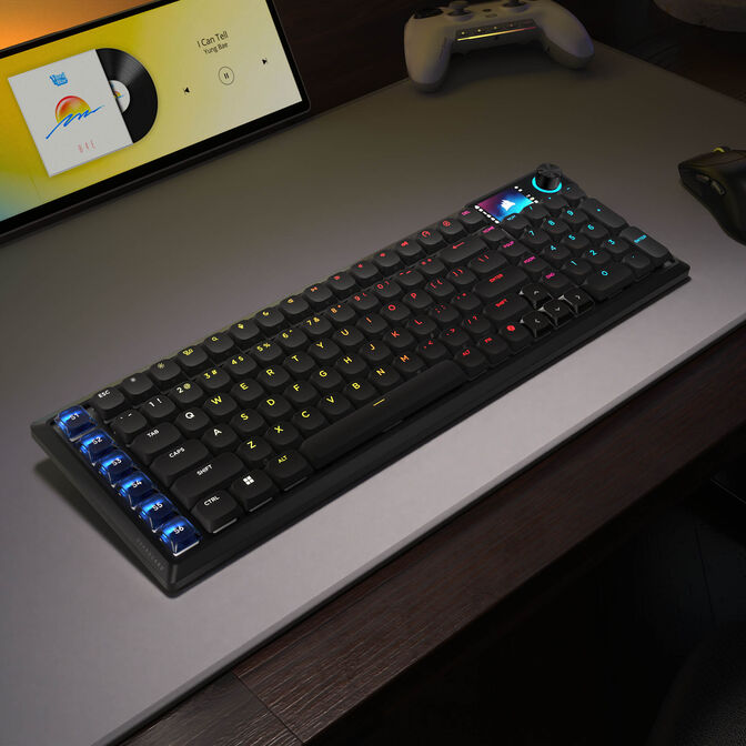 Corsair Vanguard Air 99 Wireless Gaming Keyboard, optical-mechanical, low profile, 8K polling, DE layout - black image number 18
