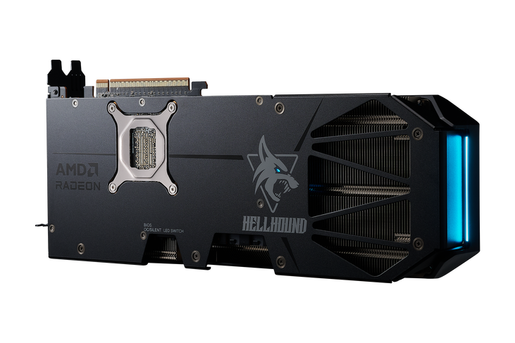 PowerColor Hellhound Radeon RX 9070 XT OC Graphics Card, 16384 MB GDDR6 image number 6