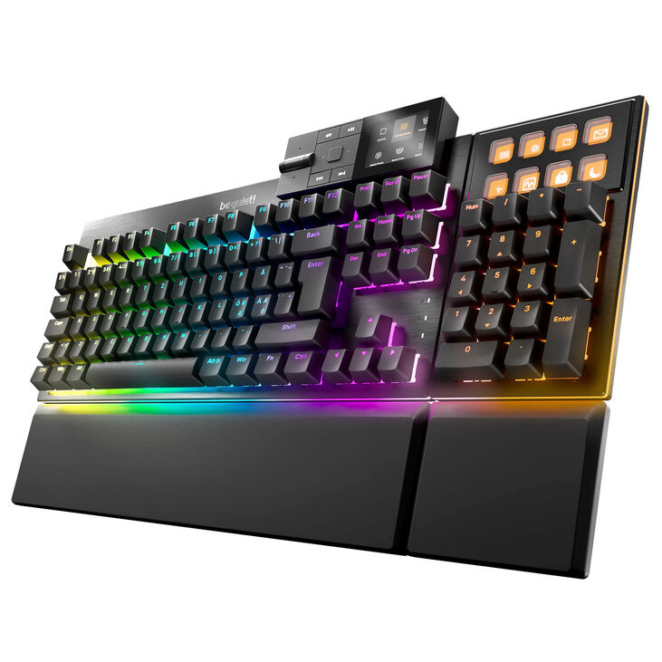 be quiet! Dark Mount Silent Gaming Tastatur, RGB - be quiet! Silent Linear Switches, schwarz image number 0