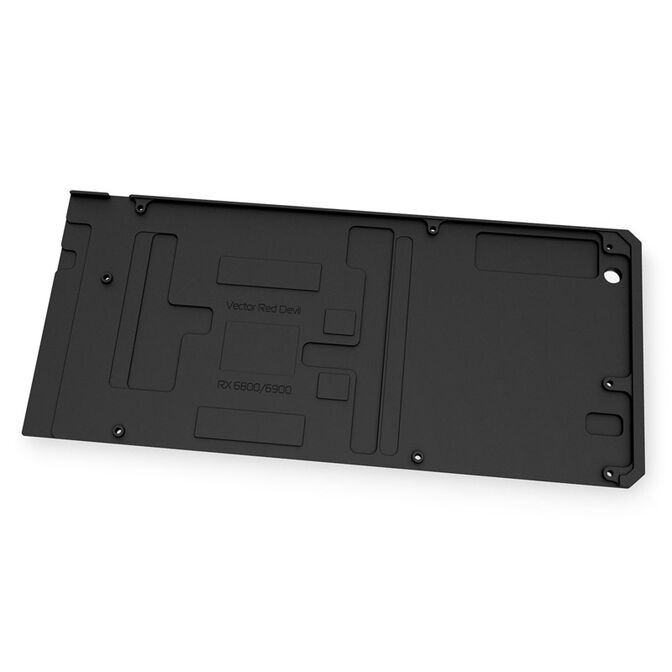 EK Water Blocks EK-Quantum Vector Red Devil RX 6800/6900 Backplate - schwarz image number 1