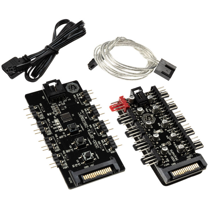 Bitspower Notos RGB PWM Fan, 120mm - white, 5-pack image number 7