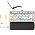 Glorious GMMK Pro Gaming Tastatur, Hot-Swap, RGB - Glorious Fox Switch, ISO (DE), wei&szlig;, Pre-built image number null