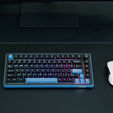 Ducky OK-M 75 Gaming-Tastatur, 75%, Hot-Swap-f&auml;hig, RGB, ANSI - KTT Baby Blue Switches image number null