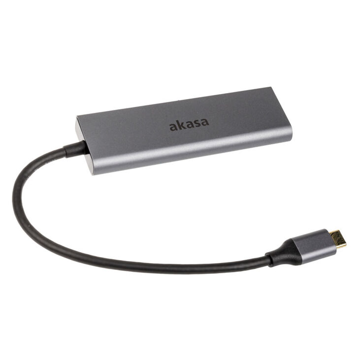 Akasa USB Typ C auf 4x USB Typ A - silber image number 0
